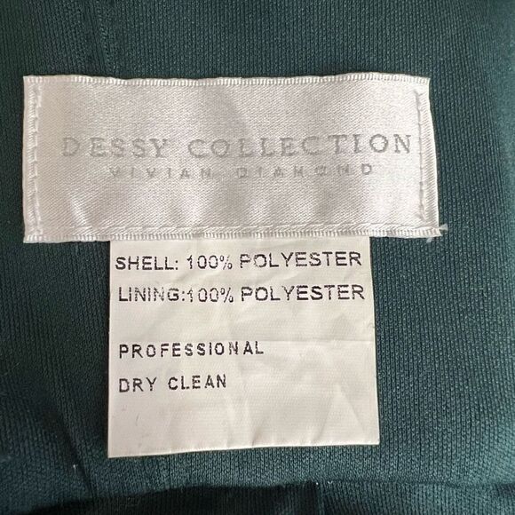 Dessy Collection Womens Evergreen Blouson Overlay Maxi Dress Size 16-R - Picture 6 of 8